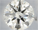 Natural Diamond 4.18 Carats, Round with Excellent Cut, J Color, VVS2 Clarity and Certified by IGI