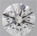 Lab Grown Diamond 5.57 Carats, Round with Ideal Cut, E Color, VVS2 Clarity and Certified by IGI