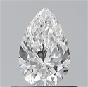 Natural Diamond 0.50 Carats, Pear with  Cut, E Color, VVS1 Clarity and Certified by GIA