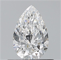 Natural Diamond 0.50 Carats, Pear with  Cut, E Color, VVS1 Clarity and Certified by GIA