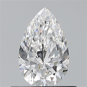 Picture of Natural Diamond 0.50 Carats, Pear with  Cut, E Color, VVS1 Clarity and Certified by GIA