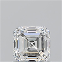 Natural Diamond 0.92 Carats, Asscher with  Cut, G Color, VVS1 Clarity and Certified by GIA
