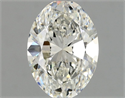 Natural Diamond 0.70 Carats, Oval with  Cut, J Color, VS2 Clarity and Certified by GIA
