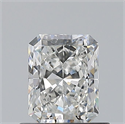 Natural Diamond 0.70 Carats, Radiant with  Cut, F Color, VVS1 Clarity and Certified by GIA