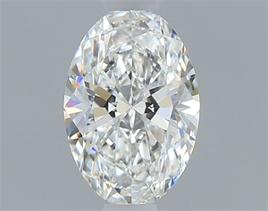 Foto Diamante Natural 0.41 quilates, Ovalado , Color H, claridad VVS1 y certificado GIA de