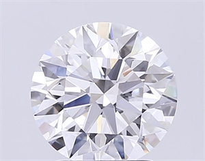 Picture of Lab Grown Diamond 2.42 Carats, Round with Excellent Cut, E Color, VVS2 Clarity and Certified by IGI
