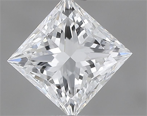 Picture of Natural Diamond 0.50 Carats, Princess with  Cut, F Color, VVS2 Clarity and Certified by IGI
