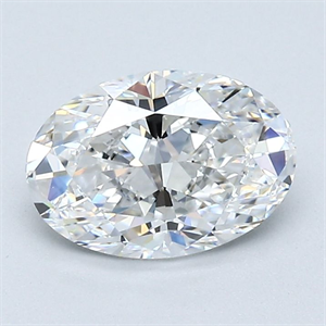 Picture of Natural Diamond 1.21 Carats, Oval with  Cut, E Color, VVS2 Clarity and Certified by GIA