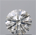 Natural Diamond 0.72 Carats, Round with Excellent Cut, F Color, VVS1 Clarity and Certified by IGI