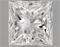 Natural Diamond 0.90 Carats, Princess with  Cut, G Color, VVS2 Clarity and Certified by GIA