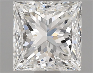 Picture of Natural Diamond 0.90 Carats, Princess with  Cut, G Color, VVS2 Clarity and Certified by GIA