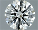 Natural Diamond 0.50 Carats, Round with Excellent Cut, G Color, VS2 Clarity and Certified by IGI