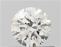 Diamante Natural 0.45 quilates, Redondo , Color I, claridad VVS1 y certificado GIA
