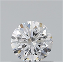 Natural Diamond 0.50 Carats, Round with Excellent Cut, D Color, VVS1 Clarity and Certified by HRD