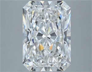 Foto Diamante Natural 5.02 quilates, Radiante , Color E, claridad VS2 y certificado GIA de