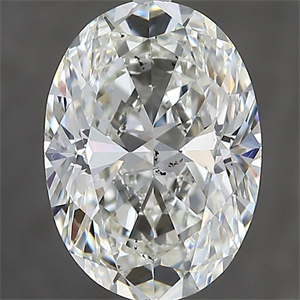 Foto Diamante Natural 2.70 quilates, Ovalado , Color J, claridad SI1 y certificado GIA de