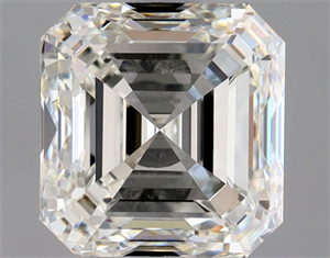 Picture of Natural Diamond 1.90 Carats, Asscher with  Cut, J Color, IF Clarity and Certified by GIA