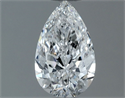 Natural Diamond 0.60 Carats, Pear with  Cut, D Color, VVS1 Clarity and Certified by GIA