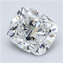 Diamante Natural 1.71 quilates, Del cojín , Color E, claridad VS2 y certificado GIA