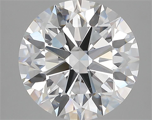 Picture of Lab Grown Diamond 5.03 Carats, Round with Ideal Cut, E Color, VVS1 Clarity and Certified by IGI