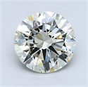 Natural Diamond 5.01 Carats, Round with Excellent Cut, K Color, VS1 Clarity and Certified by GIA