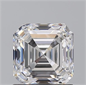 Natural Diamond 1.50 Carats, Asscher with  Cut, E Color, VVS2 Clarity and Certified by GIA
