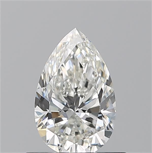 Picture of Natural Diamond 0.54 Carats, Pear with  Cut, G Color, IF Clarity and Certified by GIA