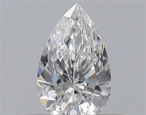 Foto Diamante Natural 0.33 quilates, De pera , Color F, claridad SI1 y certificado GIA de