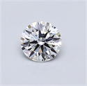 Diamante Natural 0.40 quilates, Redondo , Color D, claridad VVS2 y certificado GIA