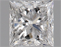Natural Diamond 0.30 Carats, Princess with  Cut, E Color, SI1 Clarity and Certified by GIA