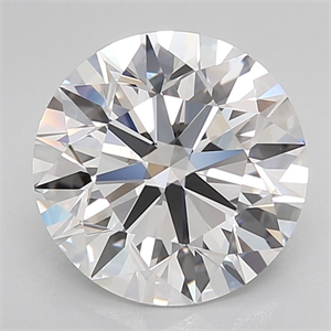 Picture of Lab Grown Diamond 4.00 Carats, Round with Excellent Cut, D Color, IF Clarity and Certified by IGI