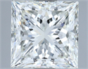 Natural Diamond 2.50 Carats, Princess with  Cut, I Color, VS1 Clarity and Certified by IGI