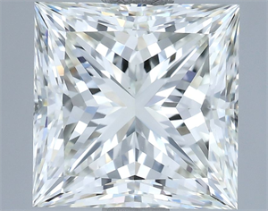Picture of Natural Diamond 2.50 Carats, Princess with  Cut, I Color, VS1 Clarity and Certified by IGI