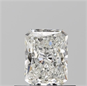 Natural Diamond 0.54 Carats, Radiant with  Cut, G Color, VVS2 Clarity and Certified by GIA