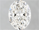 Natural Diamond 1.51 Carats, Oval with  Cut, K Color, SI1 Clarity and Certified by GIA