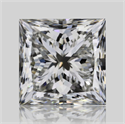 Natural Diamond 1.70 Carats, Princess with  Cut, J Color, VVS2 Clarity and Certified by GIA