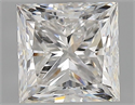 Natural Diamond 0.90 Carats, Princess with  Cut, F Color, VS2 Clarity and Certified by GIA