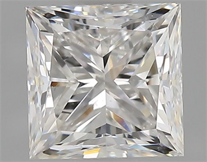 Picture of Natural Diamond 0.90 Carats, Princess with  Cut, F Color, VS2 Clarity and Certified by GIA