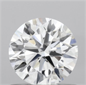 Lab Grown Diamond 0.72 Carats, Round with Ideal Cut, D Color, VS1 Clarity and Certified by IGI