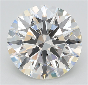Picture of Lab Grown Diamond 4.70 Carats, Round with Ideal Cut, F Color, IF Clarity and Certified by IGI