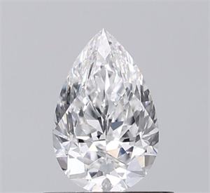 Picture of Natural Diamond 0.61 Carats, Pear with  Cut, D Color, VVS1 Clarity and Certified by GIA