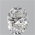 Natural Diamond 1.20 Carats, Oval with  Cut, F Color, SI2 Clarity and Certified by GIA