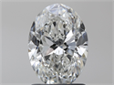 Natural Diamond 1.30 Carats, Oval with  Cut, I Color, SI1 Clarity and Certified by GIA