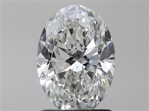 Picture of Natural Diamond 1.30 Carats, Oval with  Cut, I Color, SI1 Clarity and Certified by GIA