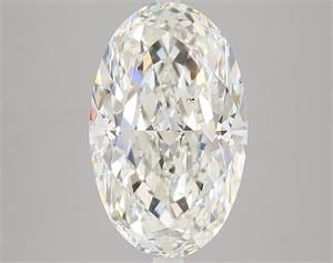 Picture of Natural Diamond 5.03 Carats, Oval with  Cut, H Color, SI1 Clarity and Certified by GIA