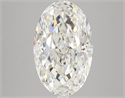 Natural Diamond 5.03 Carats, Oval with  Cut, H Color, SI1 Clarity and Certified by GIA