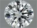 Natural Diamond 0.54 Carats, Round with Excellent Cut, H Color, VVS1 Clarity and Certified by IGI