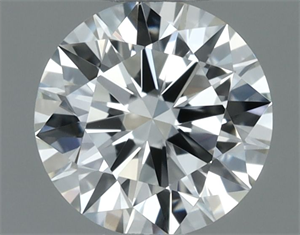 Picture of Natural Diamond 0.54 Carats, Round with Excellent Cut, H Color, VVS1 Clarity and Certified by IGI