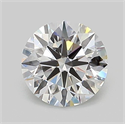 Lab Grown Diamond 1.03 Carats, Round with Ideal Cut, D Color, VVS1 Clarity and Certified by IGI