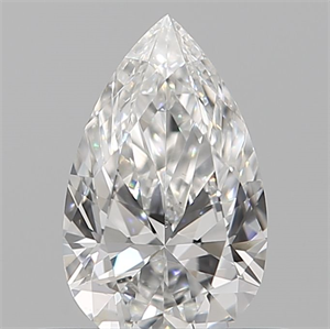 Picture of Natural Diamond 0.14 Carats, Pear with  Cut, F Color, VS2 Clarity and Certified by IGI
